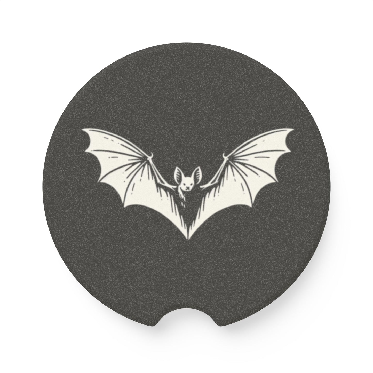 Spooky Bat Soapstone Car Coaster